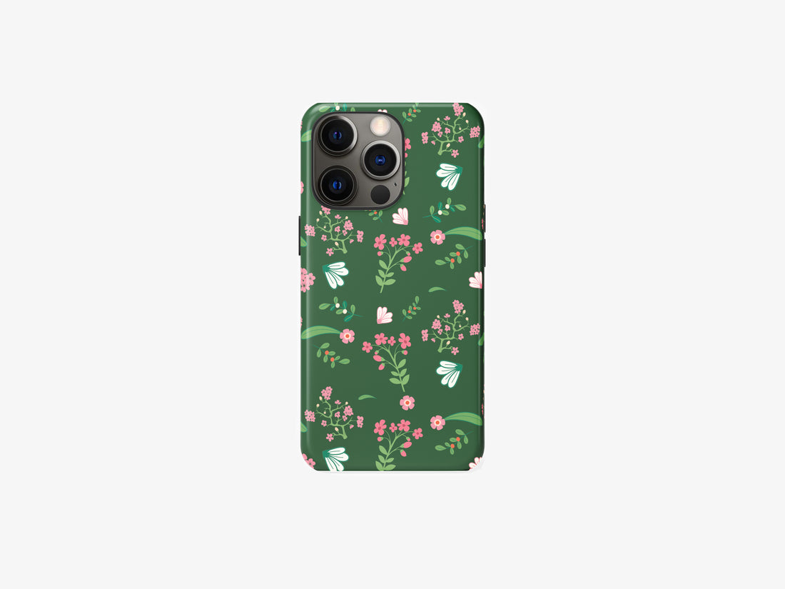 Petite Floral Pattern | Subtle Elegance in Bloom | Magsafe | Slim dual-layer protection