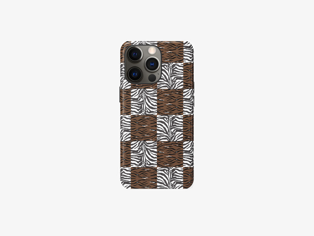 Wild Fusion Harmony | Combination of Tiger and Zebra Skin Patterns | Magsafe | Slim dual-layer protection