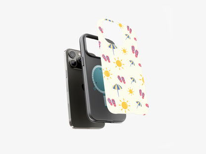 Summer Accessories | Illustration of Essential Items for the Sunny Season | Magsafe | Slim dual-layer protection