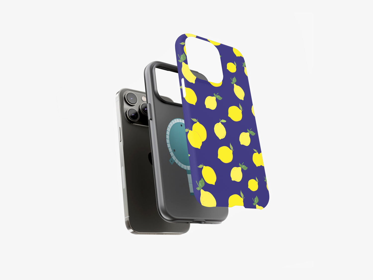 Tiny Lemon Patterns | Cheerful Lemon Motifs | Magsafe | Slim dual-layer protection