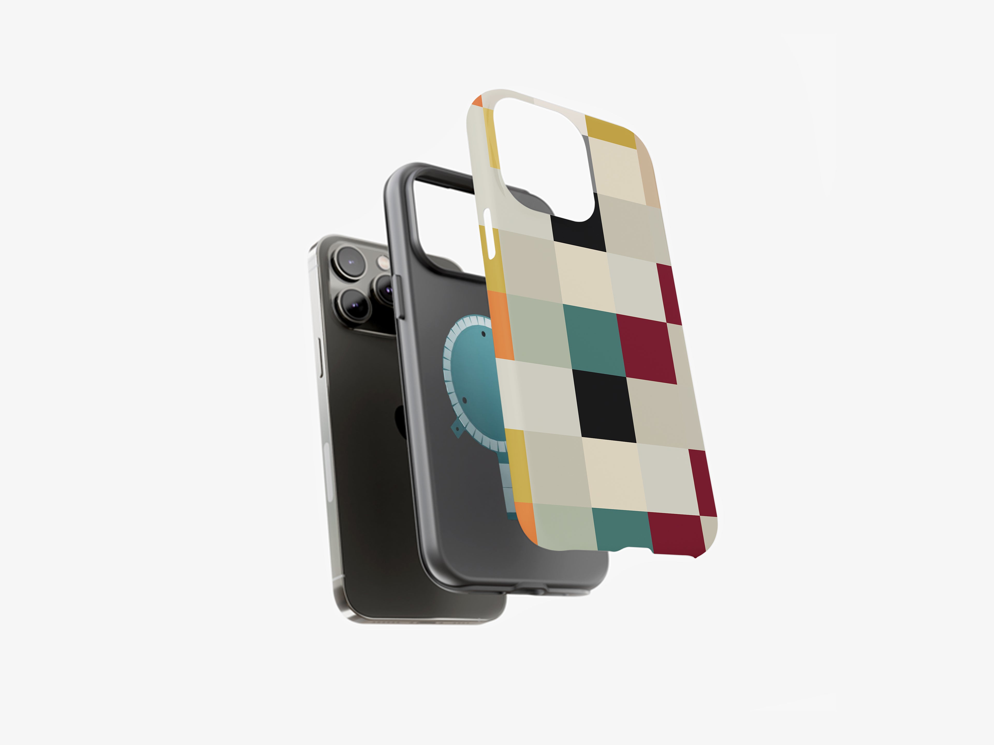 Colorful Squares | Geometric Harmony | Magsafe | Slim dual-layer protection