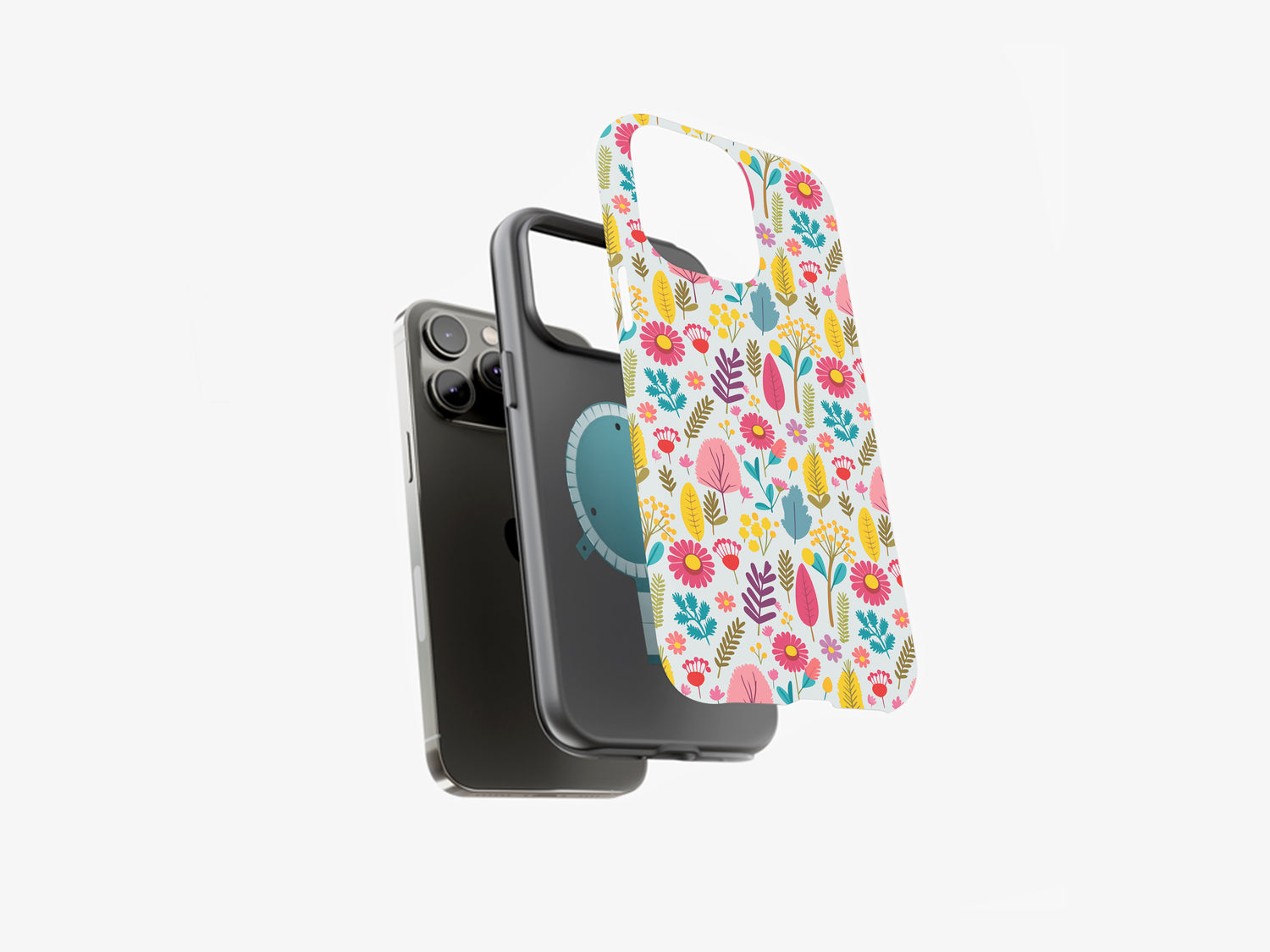 Colorful Blooms | Vibrant Floral Display | Magsafe | Slim dual-layer protection