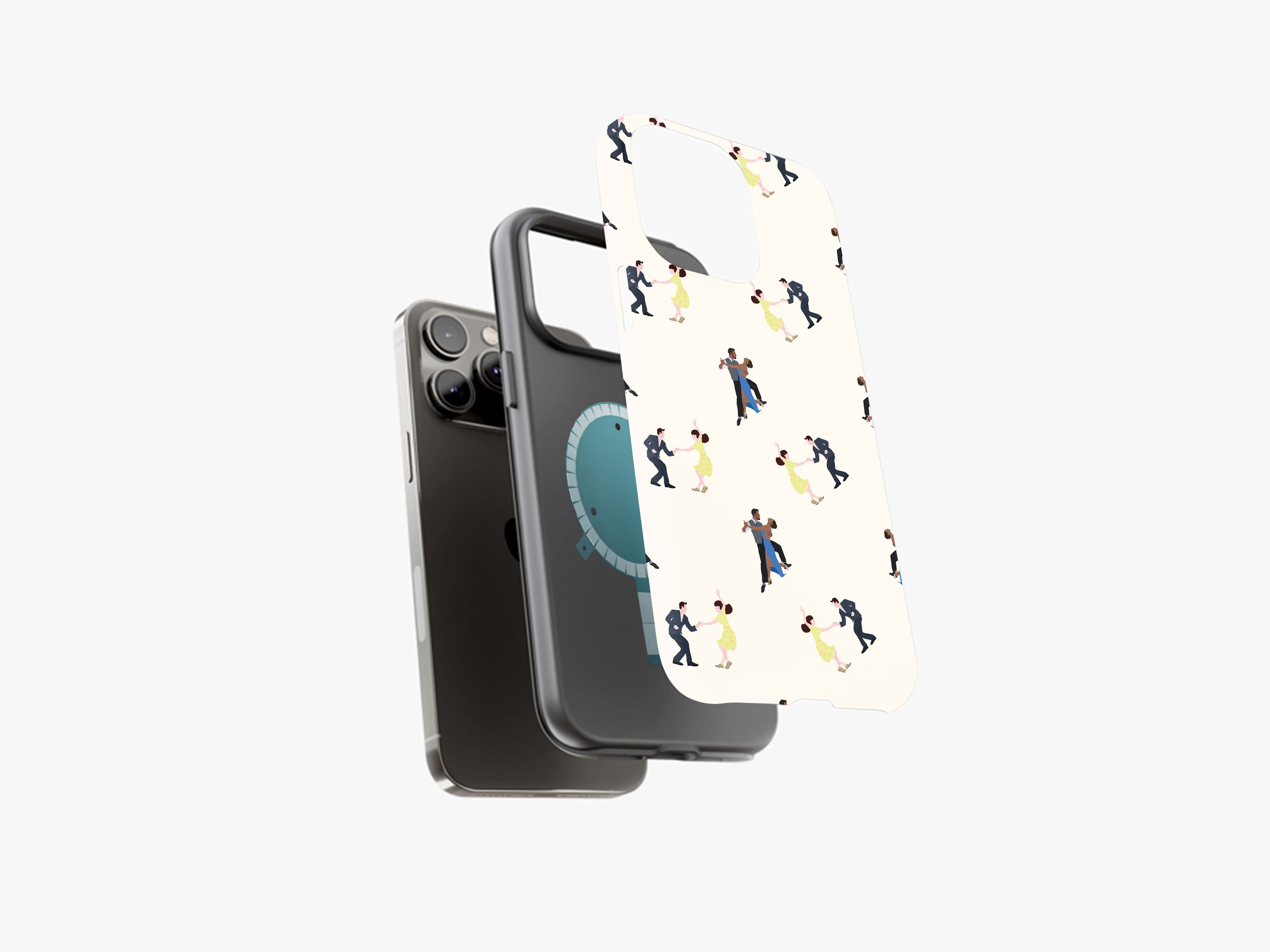 Waltz Time Elegance | Illustration of Graceful Waltz Dancers | Magsafe | Slim dual-layer protection