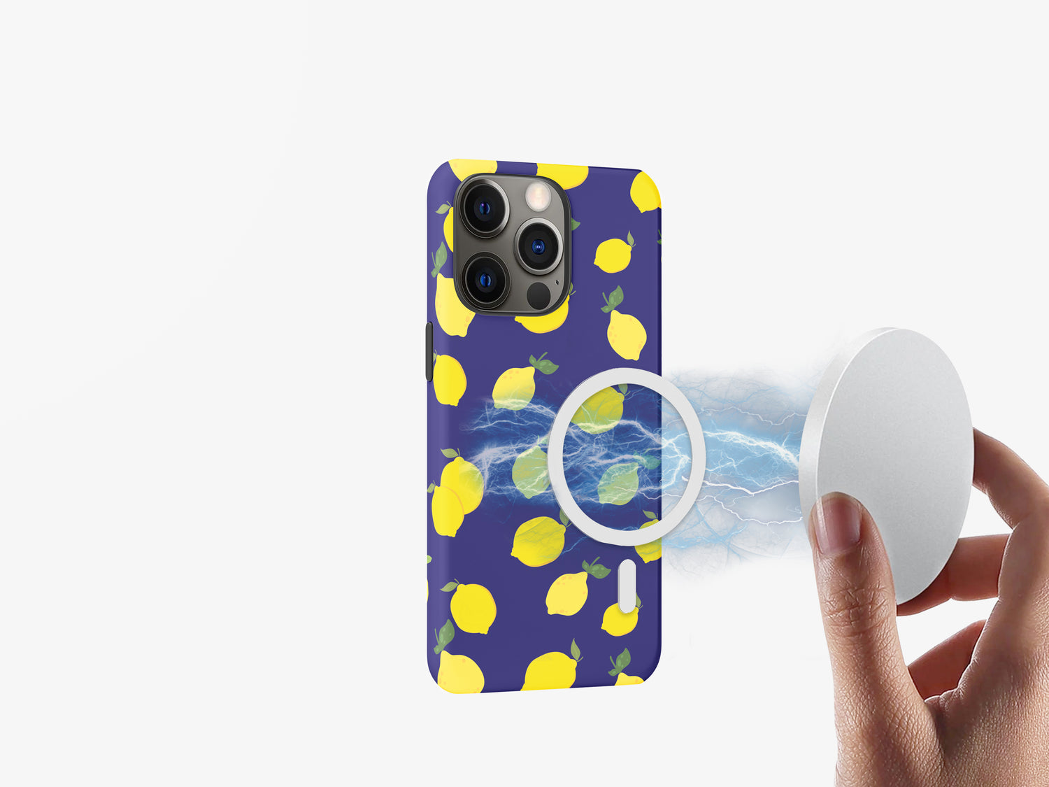 Tiny Lemon Patterns | Cheerful Lemon Motifs | Magsafe | Slim dual-layer protection