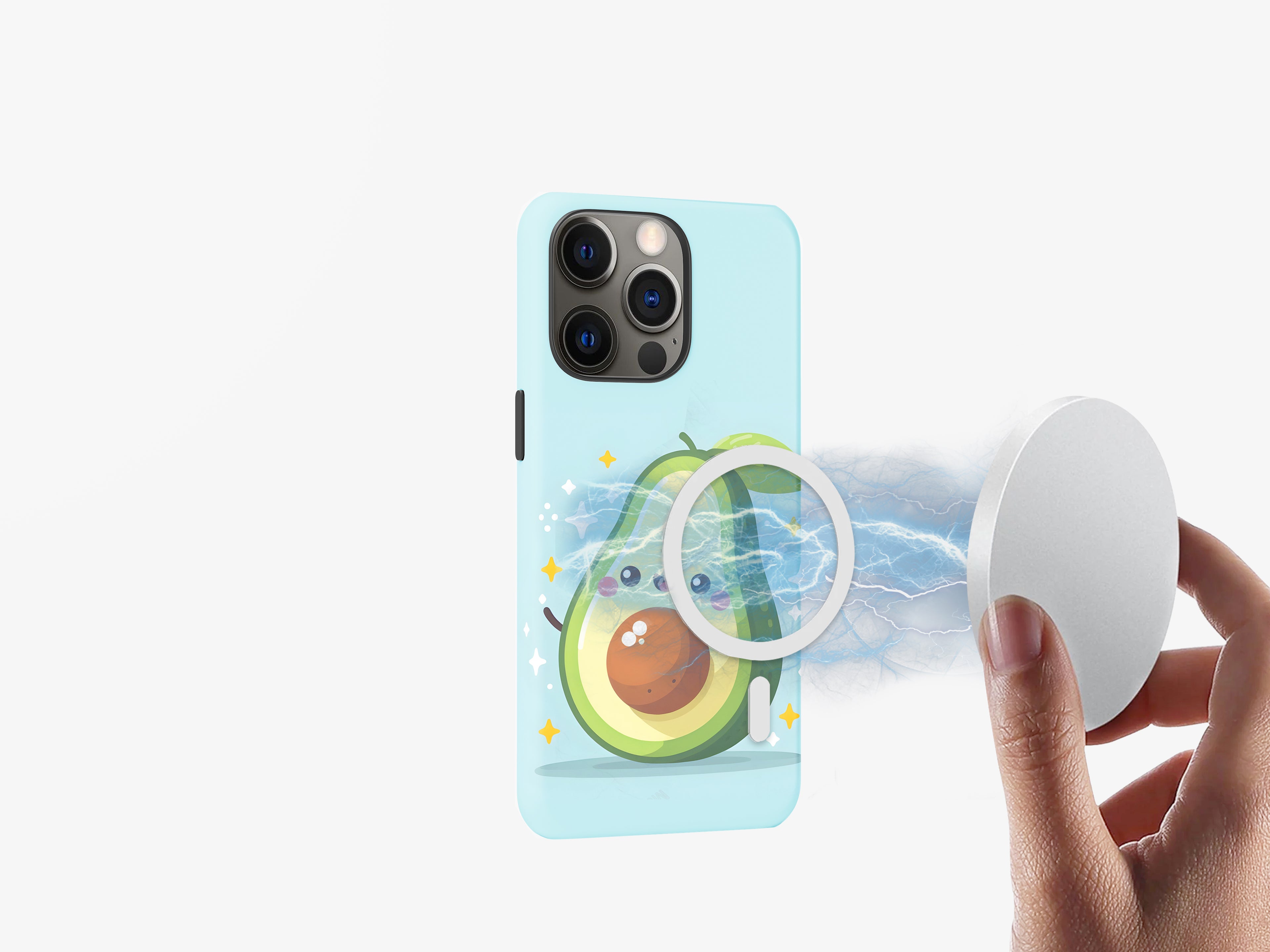 Avocado Joy | Cheerful Animated Avocado | Magsafe | Slim dual-layer protection