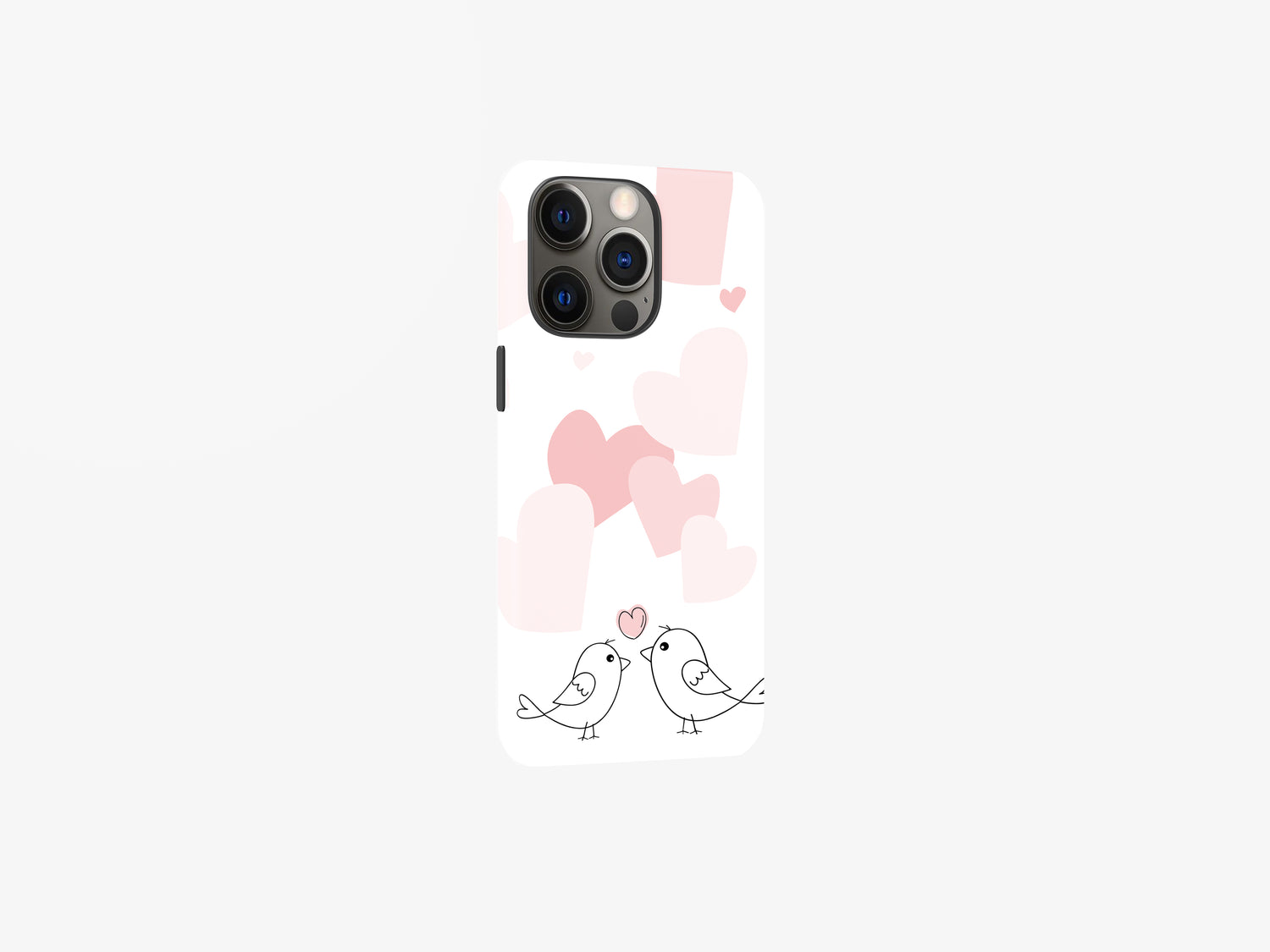 Lovebirds Serenade | Hearts and Birds Design Case | Magsafe | Slim dual-layer protection