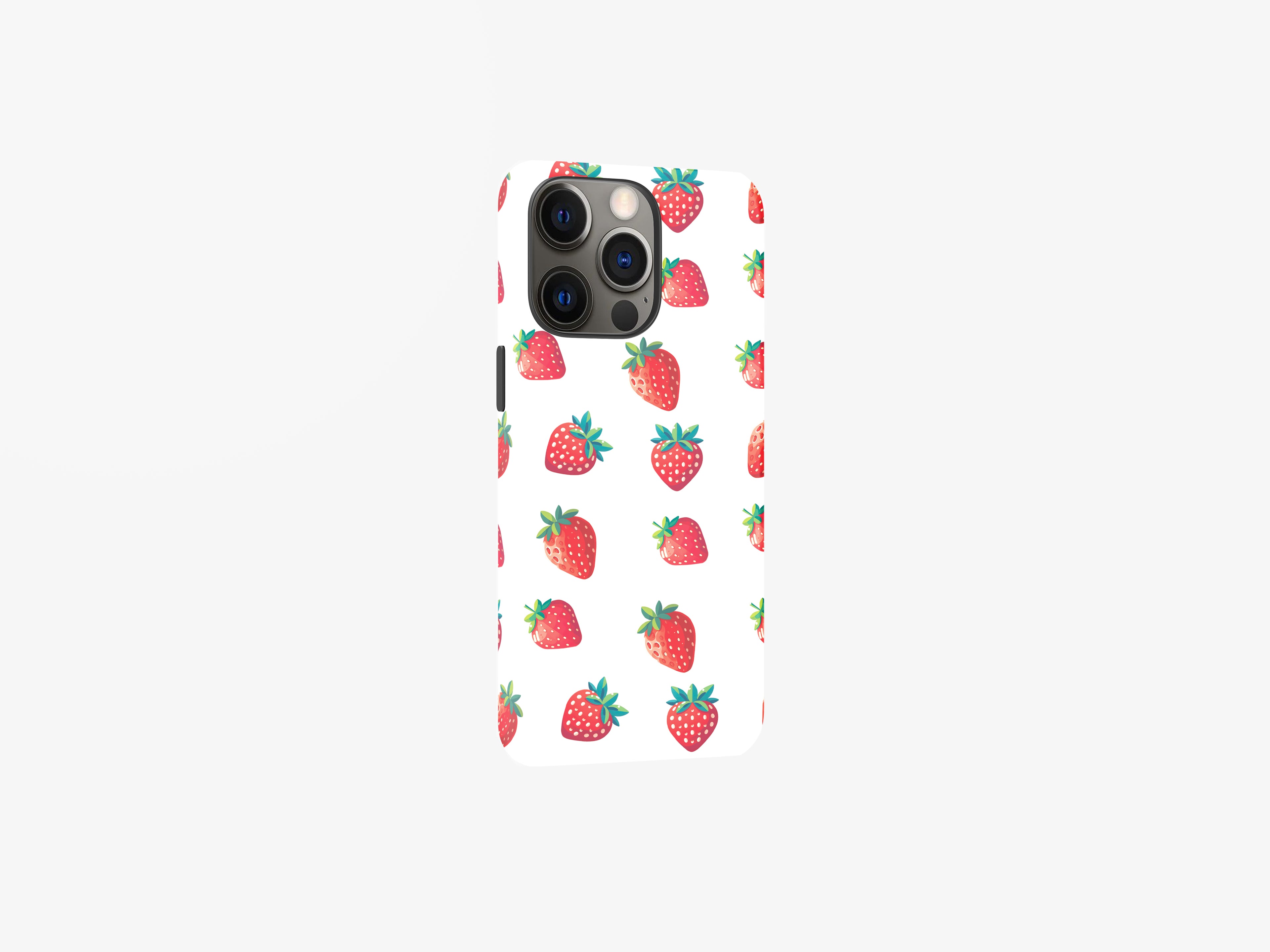 Strawberry Serenade | Rows of Small Strawberries | Magsafe | Slim dual-layer protection