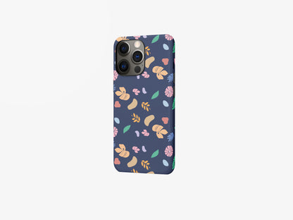 Colorful Flowers on a Black Background | Contrasting Elegance | Magsafe | Slim dual-layer protection